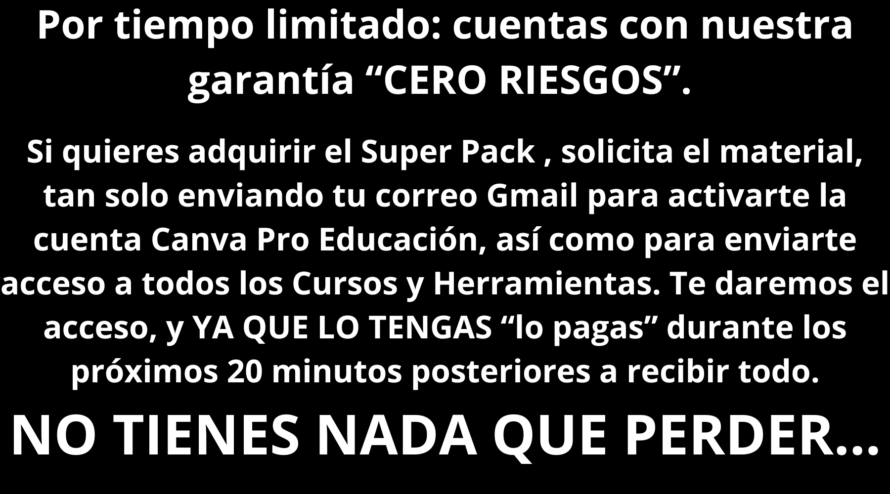 GARANTÍA CERO RIESGOS